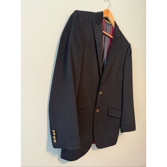 Dolce & Gabbana Men's Size US 38R Double Button Suit Coat Black Cashmere Wool - Picture 5 of 15